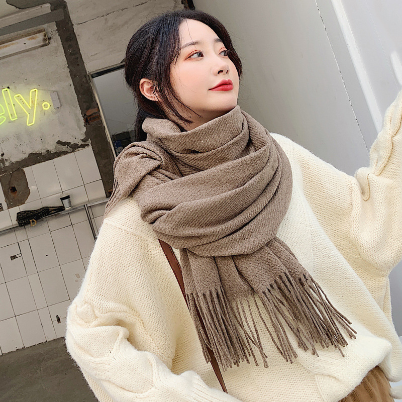 Cashmere Scarf Wrap - VISROVER 新色20色 女性用冬用スカーフ ファッション女性用ショール カシミヤのような手触り 冬用ラップ