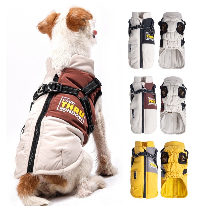 Jack Winter Clothing - 犬用ジャケット 防水冬服 犬用ペット用暖かいコート 猫用衣料 チワワ ダックスフント