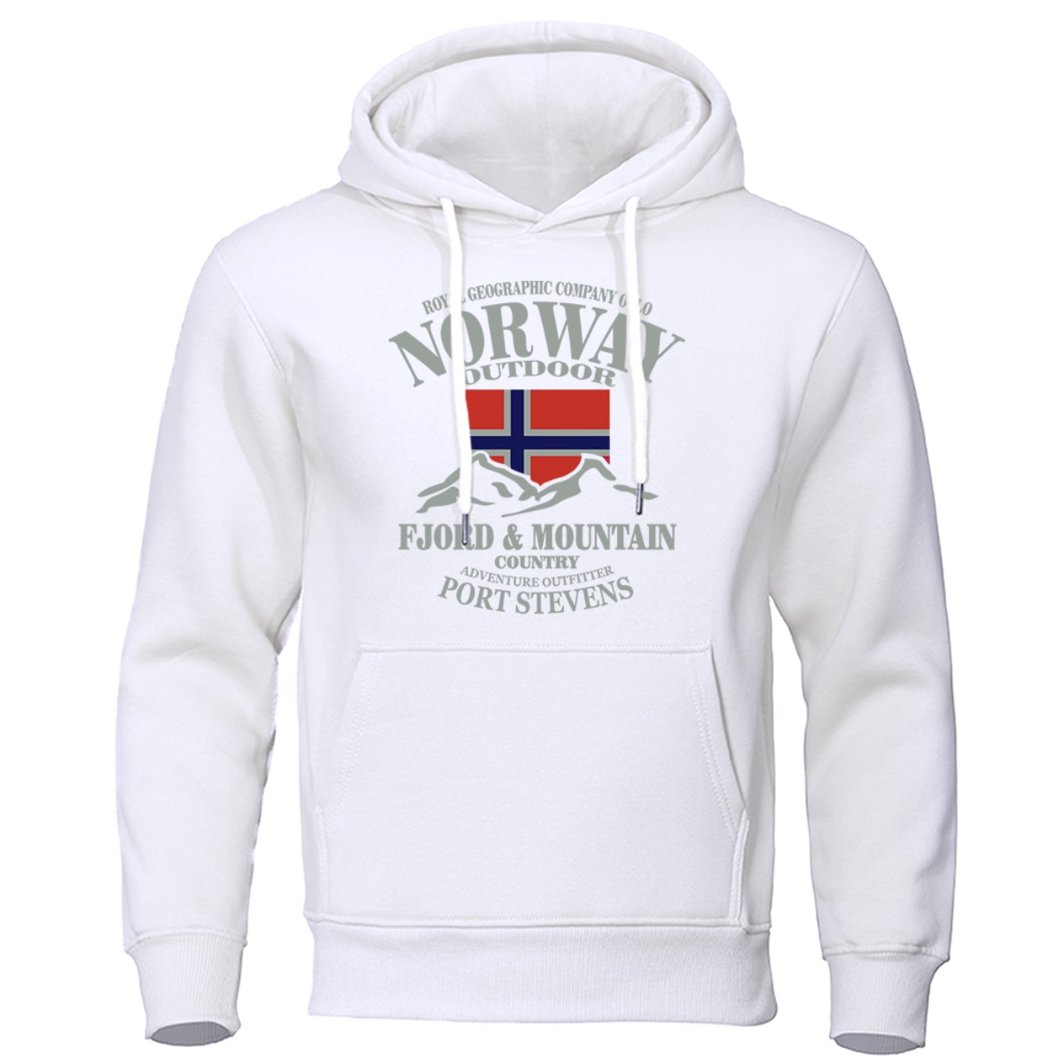 Winter Clothing Norway - ノルウェープリントファッション高品質パーカーオーバーサイズカジュアルマウンテンパーカー男性用秋ストリート S-5XL パーカールーズ服