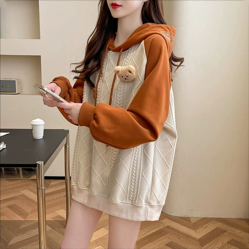 ピンクの女性のフード付きトップかわいい Y 2k ヴィンテー - Winter Clothing Essentials For Women のレビューと価格