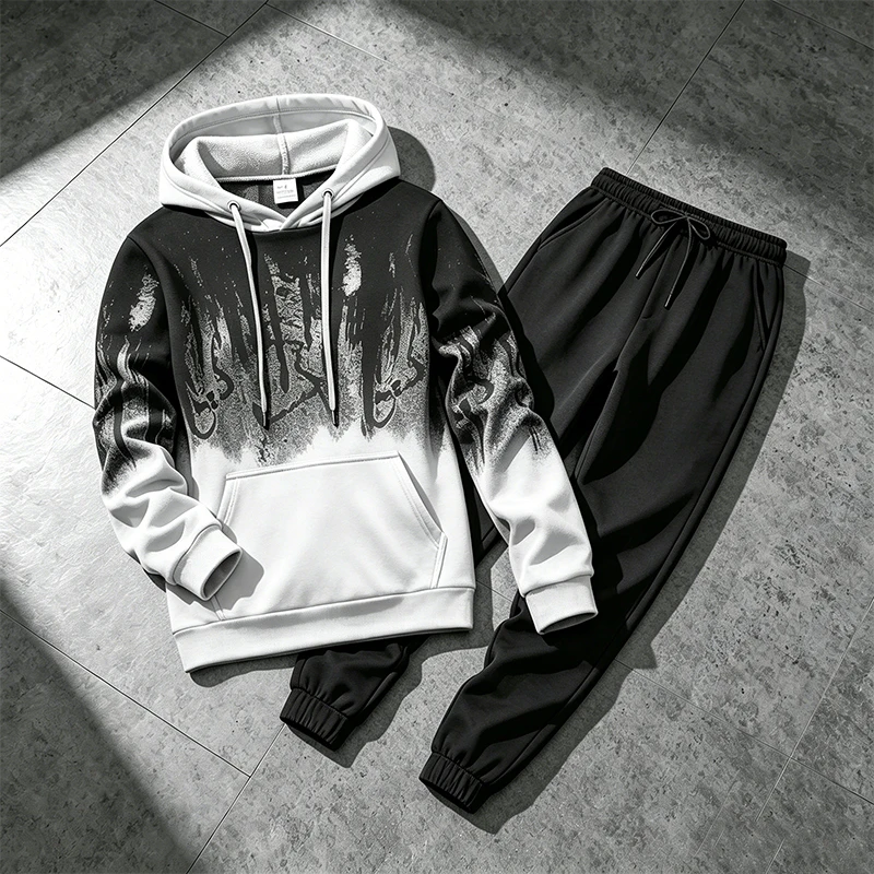 秋冬メンズパーカートラックスーツカジュアルスプラッシュドイン - Winter Clothing For のレビューと価格