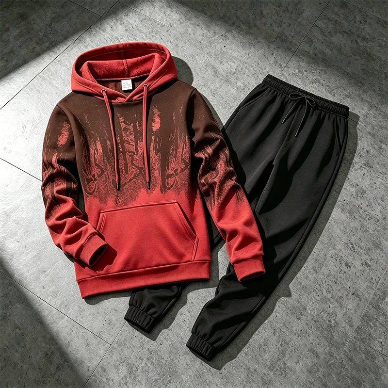 秋冬メンズパーカートラックスーツカジュアルスプラッシュドイン - Winter Clothing For のレビューと価格