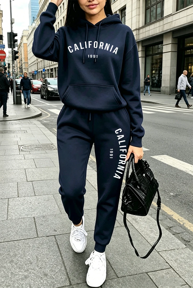 ホットセール レディース トラックスーツ プリント入り カジ - Winter Clothing For のレビューと価格