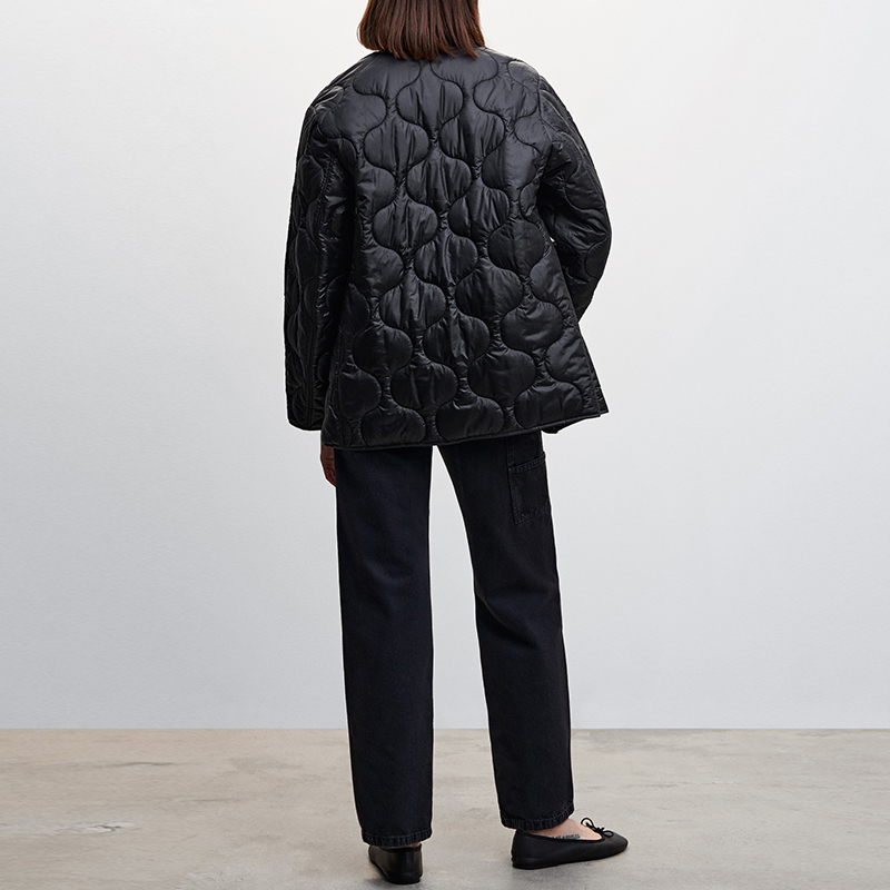 女性の冬のキルティングコットンジャケット長袖ボタンアップカジ - Jack Winter Clothing のレビューと価格