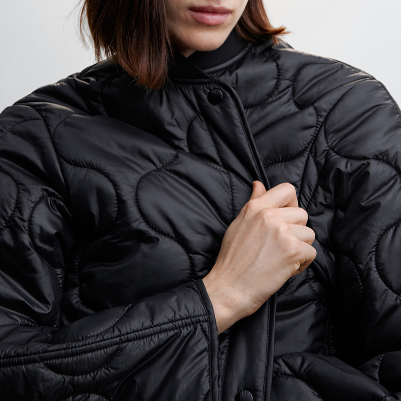 女性の冬のキルティングコットンジャケット長袖ボタンアップカジ - Jack Winter Clothing のレビューと価格