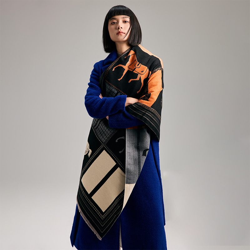 女性のための豪華なカシミヤスカーフ,厚くて暖かいショール,ト - Cashmere Scarf Wrap のレビューと価格