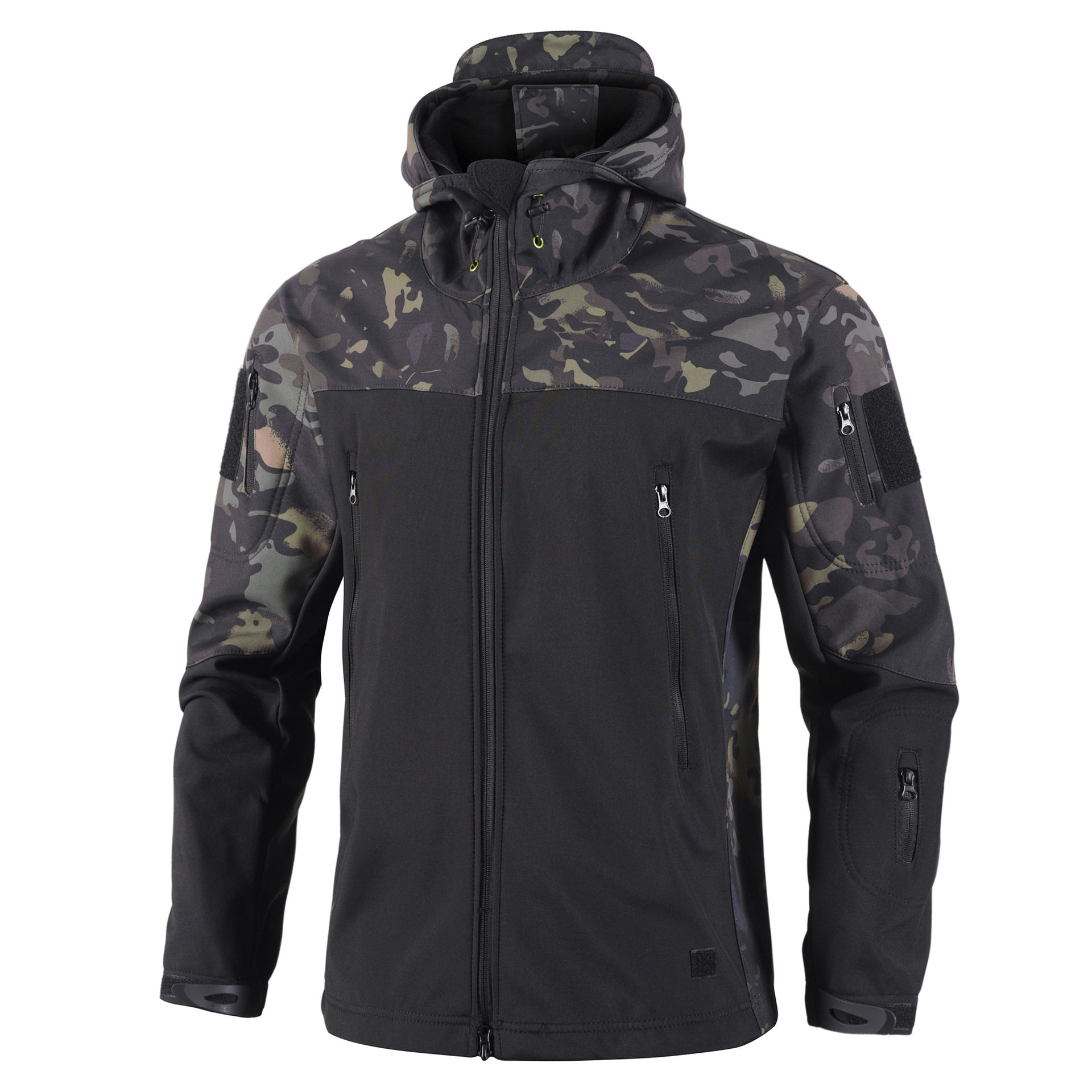 QXタクティカル迷彩ソフトシェルジャケット 防風防水 アウト - Windproof Jacket Softshell のレビューと価格