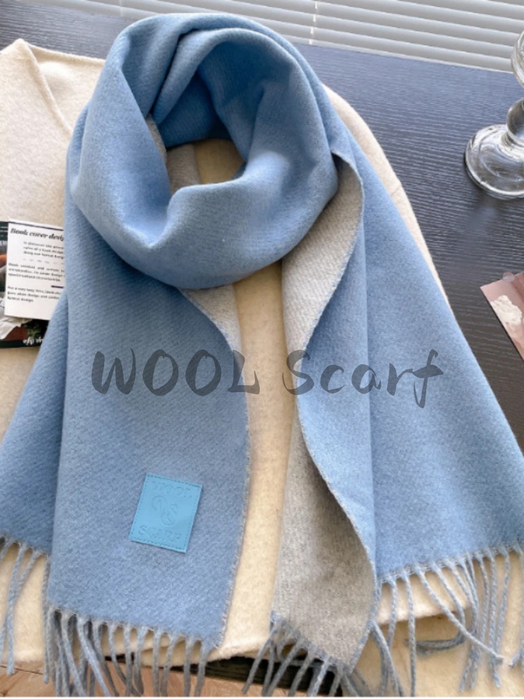 新しいウール冬厚手暖かいスカーフ女性カシミヤショールとラップ - Cashmere Scarf Wrap のレビューと価格