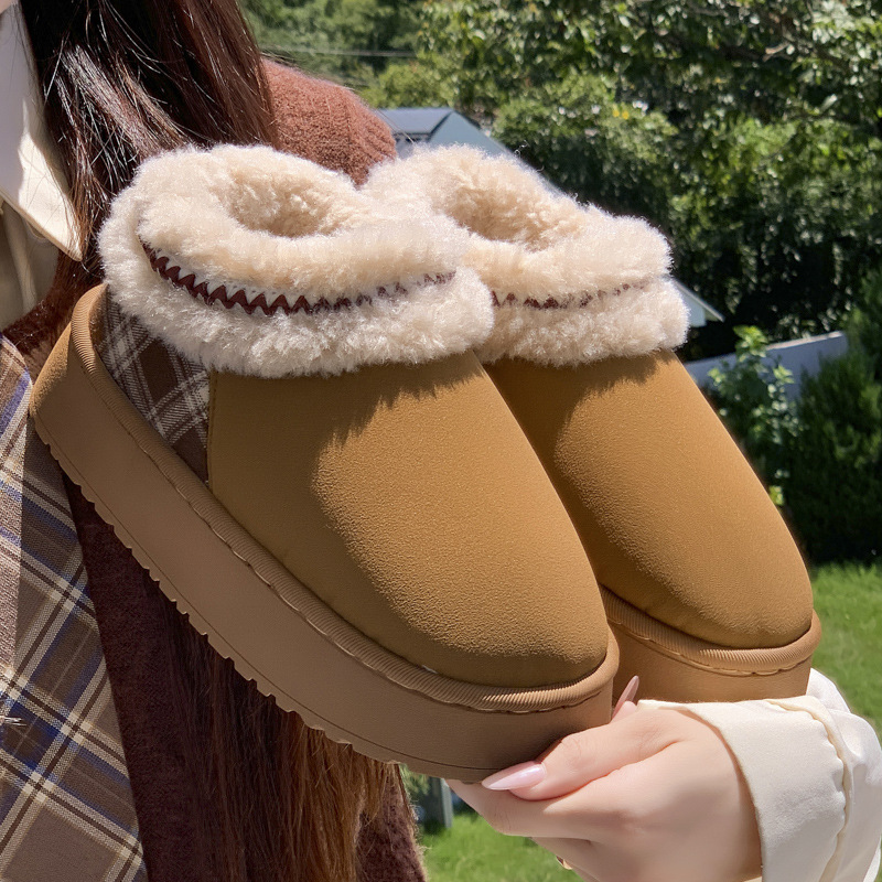 2026 プラットフォームふわふわスリッパ女性/男性ハウスフ - Winter Cloth のレビューと価格