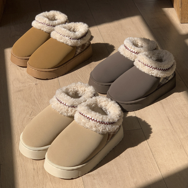 2026 プラットフォームふわふわスリッパ女性/男性ハウスフ - Winter Cloth のレビューと価格