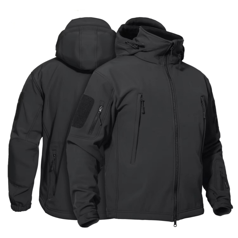 タクティカルフリースソフトシェルジャケット メンズ 防水 冬 - Windproof Jacket Softshell のレビューと価格