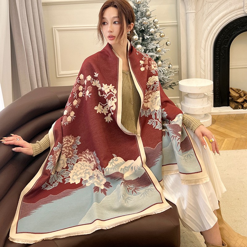 ファッション冬の新暖かいカシミヤショールスカーフ女性のための - Cashmere Scarf Wrap のレビューと価格