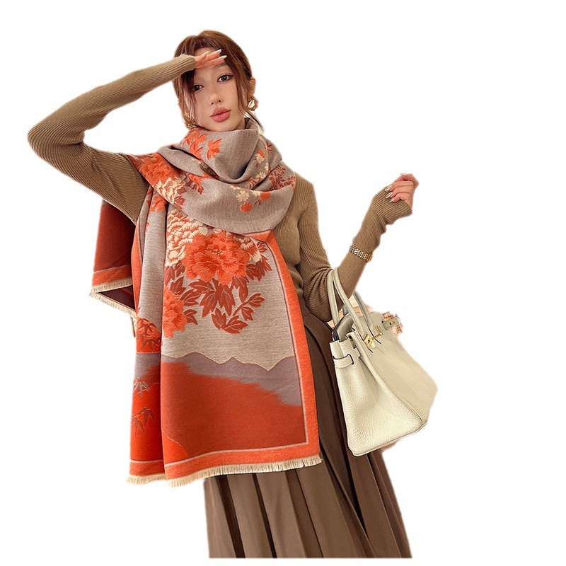 ファッション冬の新暖かいカシミヤショールスカーフ女性のための - Cashmere Scarf Wrap のレビューと価格