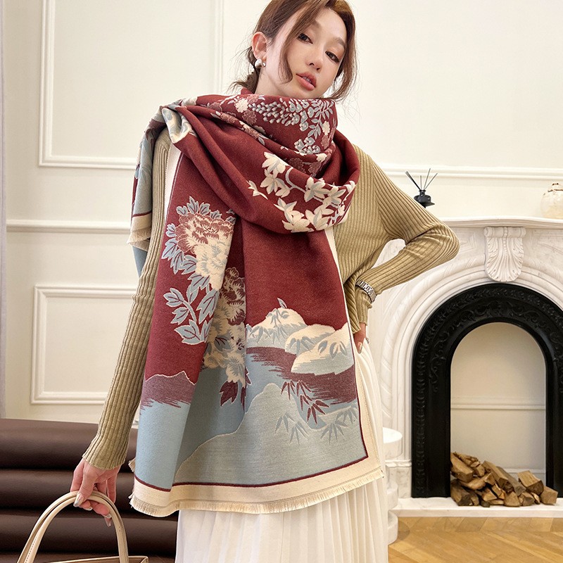 ファッション冬の新暖かいカシミヤショールスカーフ女性のための - Cashmere Scarf Wrap のレビューと価格