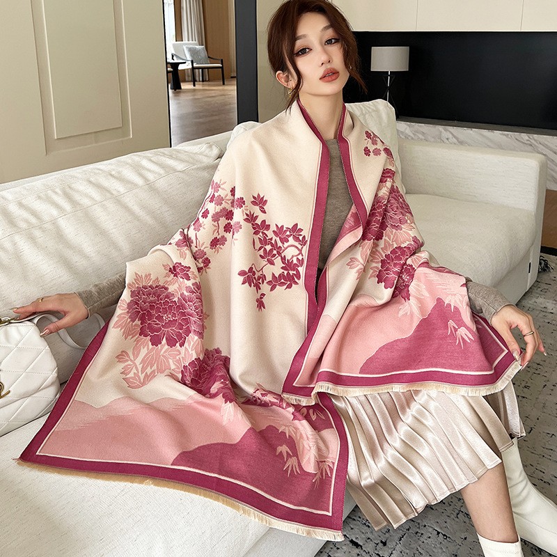 ファッション冬の新暖かいカシミヤショールスカーフ女性のための - Cashmere Scarf Wrap のレビューと価格