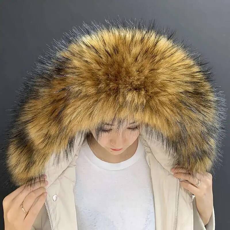 取り外し可能なフェイクファーカラー特大ウォームフェイクファー - Winter Clothing Essentials のレビューと価格