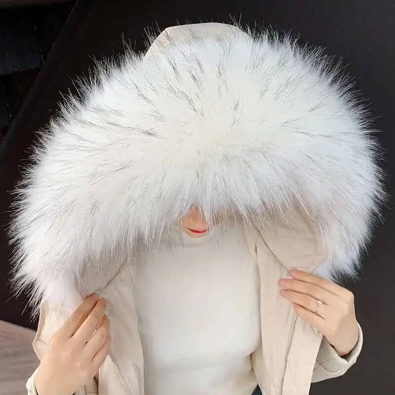 取り外し可能なフェイクファーカラー特大ウォームフェイクファー - Winter Clothing Essentials のレビューと価格
