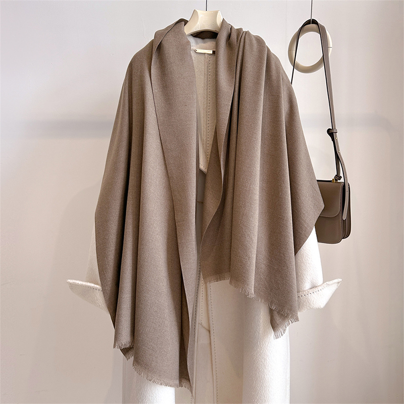 高級冬カシミヤスカーフ レディース 無地 ハンカチ 暖かいパ - Cashmere Scarf Wrap のレビューと価格
