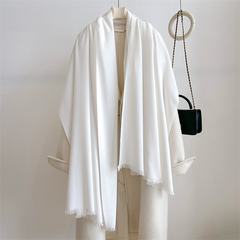 高級冬カシミヤスカーフ レディース 無地 ハンカチ 暖かいパ - Cashmere Scarf Wrap のレビューと価格