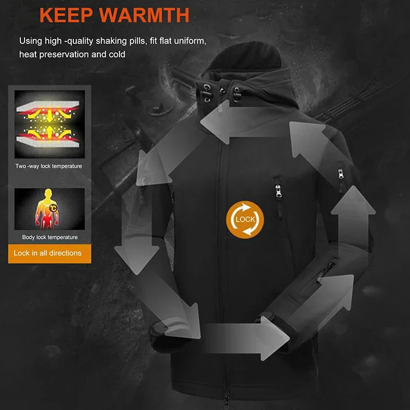 5XL 12色展開 アウトドアファン ウィンドブレーカー 暖 - Windproof Jacket Softshell のレビューと価格
