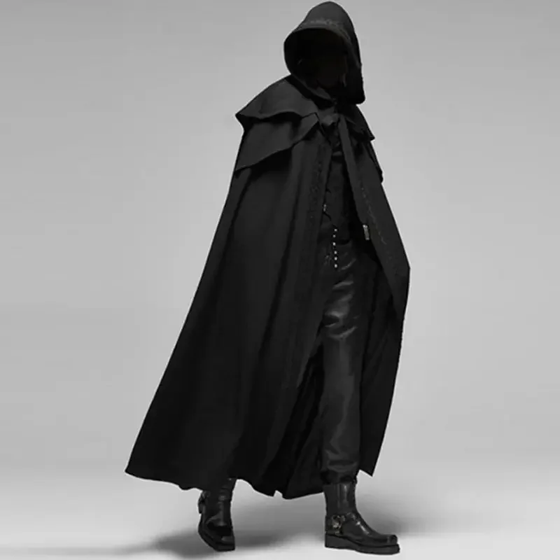 男性モンクコスプレ衣装 中世ヴィンテージゴシック フード付き - Winter Clothing Essentials のレビューと価格