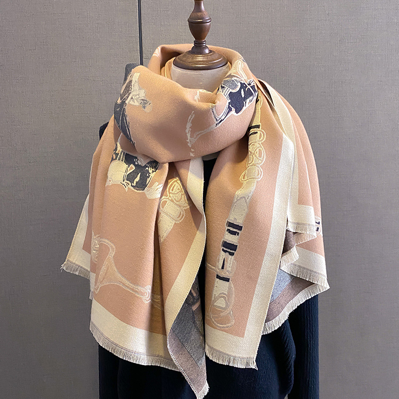 2024 高級暖かいパシュミナショール女性スカーフ厚い冬旅行 - Cashmere Scarf Wrap のレビューと価格