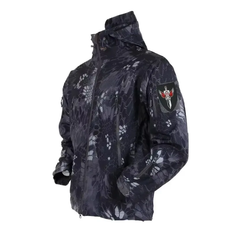 5XL 6XL CP 迷彩ソフトシェルアサルト、アウトドアス - Windproof Jacket Softshell のレビューと価格